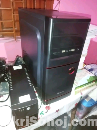 Pc+Monitor  + Ups+ Speaker